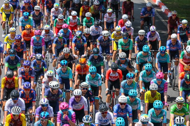 The 61st Presidential Cycling Tour of Turkiye (TUR 2026) has officially begun, starting with its opening stage in the coastal town of Cesme, Izmir. Held under the auspices of the Presidency of the Republic of Türkiye, this prestigious UCI ProSeries race brings together 23 teams and 161 world-class cyclists to compete over eight days, from April 26 to May 3, 2026...The 2026 edition unfolds across routes showcasing some of Türkiye s most striking landscapes. Starting in Cesme, the race follows the Aegean and Mediterranean coastlines, covering stages through Antalya and the southern shores before concluding in the capital, Ankara. Beyond sporting competition, the tour plays a key role in promoting Türkiye s natural and cultural richness on a global stage..This year, the race consists of 8 stages covering approximately 1,200 kilometers. Nearly 20 teams and over 150 riders from around the world are competing, under the coordination of the Turkish Cycling Federation..With the first three stages completed, the pace in the peloton has intensified and the general classification has begun to take shape. Sprint finishes and technically demanding routes have stood out, with the third stage drawing attention for its high tempo and dramatic finale..The third stage of the 61st Presidential Cycling Tour of Türkiye (TUR 2026) was won by Colombian rider Ivan Ramiro Sosa of Equipo Kern Pharma. Covering the 132.7-kilometer Marmaris-Kıran route, Sosa finished in 3 hours, 40 minutes, and 25 seconds. In the summit finish, Australian rider Sebastian Berwick of Caja Rural-Seguros RGA placed second, while French rider Nicolas Breuillard of TotalEnergies finished third..As the race progresses, challenging climbs and critical time gaps are expected to further heighten the excitement. The tour continues to deliver a compelling blend of elite competition and global vis Copyright: RizaxOzel 19081589