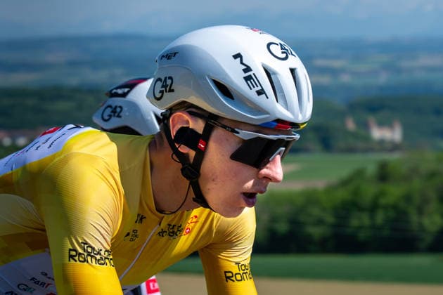 Tour de Romandie 2026 : 79th edition of the Tour de Romandie 2026 Orbe - Step 3 01.05.2026, Orbe, Between Villars-sous-Champvent and Baulmes, Tour de Romandie 2026: 79th edition of the Tour de Romandie 2026 - Orbe - Step 3. Tadej Pogacar (SLO, UAE TEAM EMIRATES XRG) during the Tour de Romandie 2026 79th edition of the Tour de Romandie 2026 Orbe - Step 3 on Friday 01.05.2026 at the Between Villars-sous-Champvent and Baulmes in Orbe, Switzerland. Orbe Between Villars-sous-Champvent a Vaud Switzerland Copyright: xMediafabxPhotographyxFabricexDexGasperisx MEDIAFAB-CYCLISME-TDR-ORBE-01.05.2026-CYC_7433_1