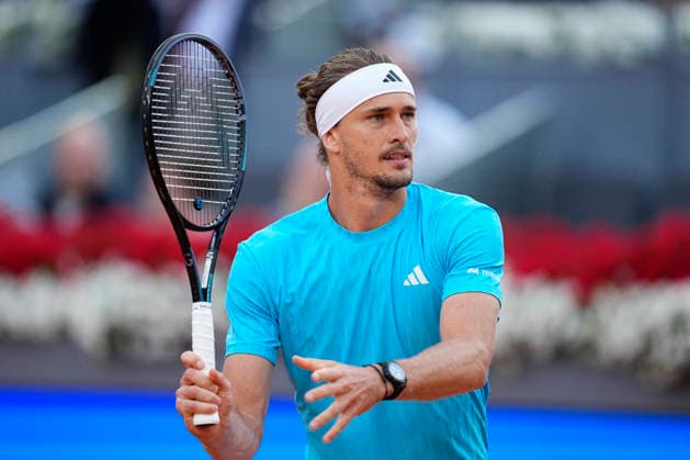 May 1, 2026, Madrid, Madrid, Spain: Alexander Zverev of Germany plays against Alexander Blockx of Belgium during the Mutua Madrid Open 2026 at La Caja Magica on May 01, 2026 in Madrid, Spain. Mutua Madrid Open 2026 - Day 12  - ZUMAa181 20260501_zaa_a181_340 Copyright: xOscarxJ.xBarrosox