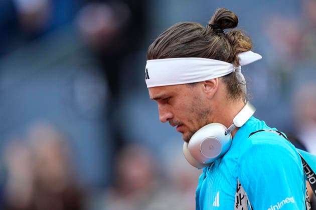 May 1, 2026, Madrid, Madrid, Spain: Alexander Zverev of Germany enters the court to play against Alexander Blockx of Belgium during the Mutua Madrid Open 2026 at La Caja Magica on May 01, 2026 in Madrid, Spain. Mutua Madrid Open 2026 - Day 12  - ZUMAa181 20260501_zaa_a181_335 Copyright: xOscarxJ.xBarrosox