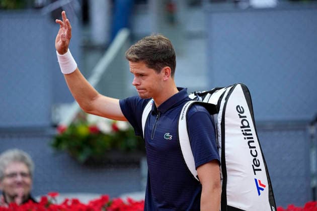 May 1, 2026, Madrid, Madrid, Spain: Alexander Blockx of Belgium enters the court to play against Alexander Zverev of Germany during the Mutua Madrid Open 2026 at La Caja Magica on May 01, 2026 in Madrid, Spain. Mutua Madrid Open 2026 - Day 12  - ZUMAa181 20260501_zaa_a181_333 Copyright: xOscarxJ.xBarrosox