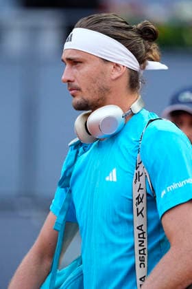 May 1, 2026, Madrid, Madrid, Spain: Alexander Zverev of Germany enters the court to play against Alexander Blockx of Belgium during the Mutua Madrid Open 2026 at La Caja Magica on May 01, 2026 in Madrid, Spain. Mutua Madrid Open 2026 - Day 12  - ZUMAa181 20260501_zaa_a181_324 Copyright: xOscarxJ.xBarrosox