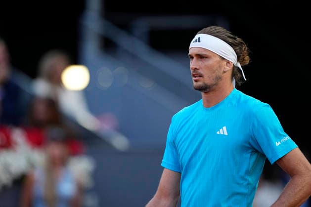 May 1, 2026, Madrid, Madrid, Spain: Alexander Zverev of Germany plays against Alexander Blockx of Belgium during the Mutua Madrid Open 2026 at La Caja Magica on May 01, 2026 in Madrid, Spain. Mutua Madrid Open 2026 - Day 12  - ZUMAa181 20260501_zaa_a181_330 Copyright: xOscarxJ.xBarrosox