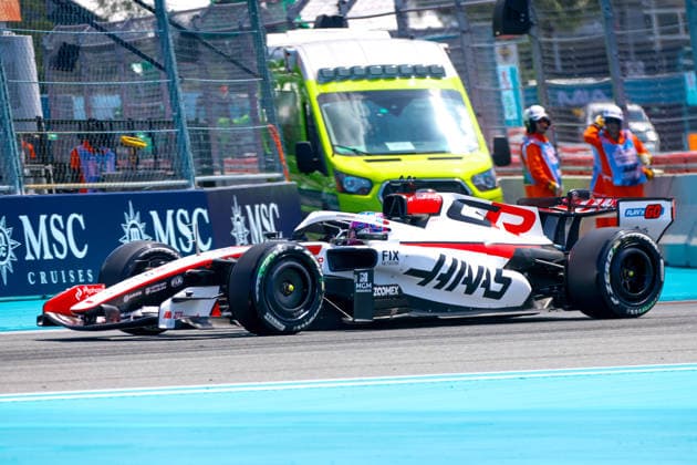 MIAMI GARDENS, FL - MAY 01: Esteban Ocon of France and driver of the (31) TGR Haas F1 Team race car is seen on the track during practice for the F1 Miami Grand Prix on May 01, 2026, at the Miami International Autodrome in Miami Gardens, Florida. (Photo by Chris Arjoon Icon Sportswire) AUTO: MAY 01 F1 Miami Grand Prix EDITORIAL USE ONLY Icon2605010010050