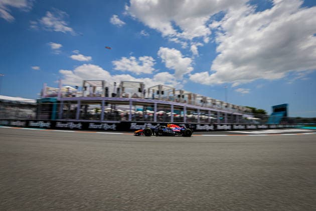 (6) Isack Hadjar (FRA) - Oracle Red Bull Racing - Red Bull RB22 - Red Bull Ford during the Formula 1 Crypto.com Miami Grand Prix 2026 at Miami International Autodrome in Miami Gardens, United States. Round 6 of the 2026 FIA Formula One World Championship, WM, Weltmeisterschaft held May 1-3, 2026. The Miami International Autodrome, located in the grounds of the Hard Rock Stadium, hosts the sixth round featuring the Sprint format. This event weekend features the F1 Sprint format, with a Sprint Shootout and Sprint Race in addition to the standard qualifying session and Grand Prix. Formula 1 Crypto.com Miami Grand Prix 2026 - Round 6 - Miami International Autodrome F1-2026-R06-MIA