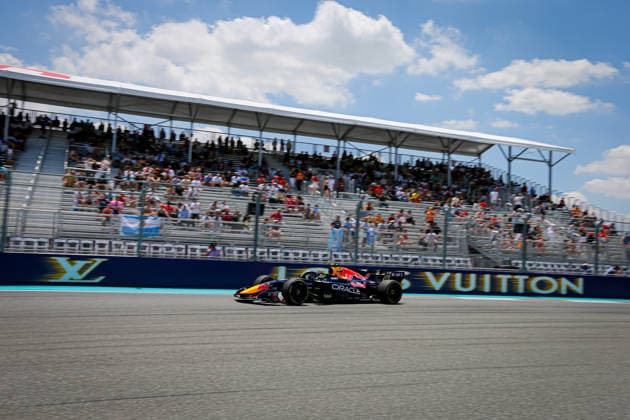 (6) Isack Hadjar (FRA) - Oracle Red Bull Racing - Red Bull RB22 - Red Bull Ford during the Formula 1 Crypto.com Miami Grand Prix 2026 at Miami International Autodrome in Miami Gardens, United States. Round 6 of the 2026 FIA Formula One World Championship, WM, Weltmeisterschaft held May 1-3, 2026. The Miami International Autodrome, located in the grounds of the Hard Rock Stadium, hosts the sixth round featuring the Sprint format. This event weekend features the F1 Sprint format, with a Sprint Shootout and Sprint Race in addition to the standard qualifying session and Grand Prix. Formula 1 Crypto.com Miami Grand Prix 2026 - Round 6 - Miami International Autodrome F1-2026-R06-MIA