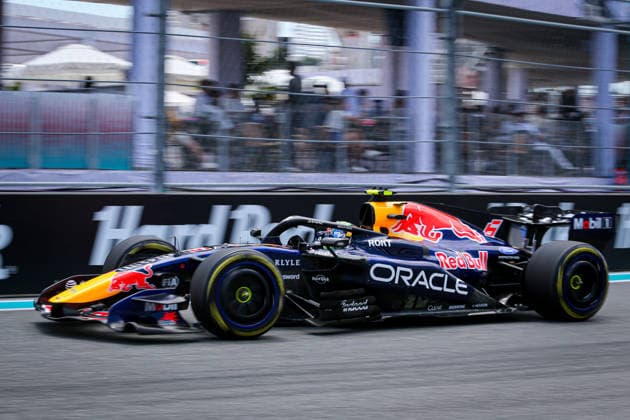 (6) Isack Hadjar (FRA) - Oracle Red Bull Racing - Red Bull RB22 - Red Bull Ford during the Formula 1 Crypto.com Miami Grand Prix 2026 at Miami International Autodrome in Miami Gardens, United States. Round 6 of the 2026 FIA Formula One World Championship, WM, Weltmeisterschaft held May 1-3, 2026. The Miami International Autodrome, located in the grounds of the Hard Rock Stadium, hosts the sixth round featuring the Sprint format. This event weekend features the F1 Sprint format, with a Sprint Shootout and Sprint Race in addition to the standard qualifying session and Grand Prix. Formula 1 Crypto.com Miami Grand Prix 2026 - Round 6 - Miami International Autodrome F1-2026-R06-MIA