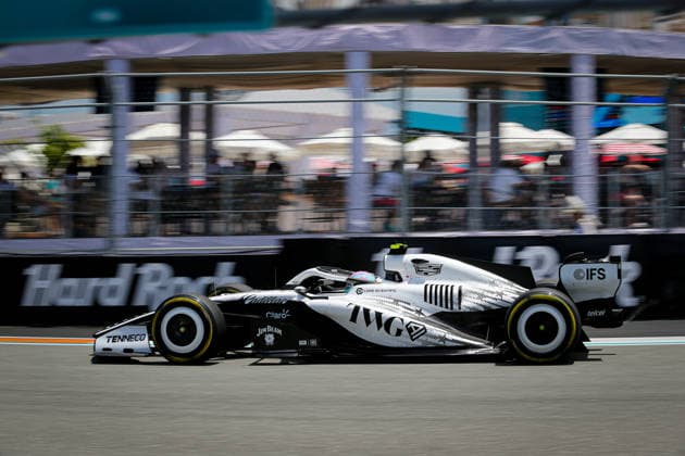 (77) Valtteri Bottas (FIN) - Cadillac Formula 1 Team - Cadillac - Ferrari during the Formula 1 Crypto.com Miami Grand Prix 2026 at Miami International Autodrome in Miami Gardens, United States. Round 6 of the 2026 FIA Formula One World Championship, WM, Weltmeisterschaft held May 1-3, 2026. The Miami International Autodrome, located in the grounds of the Hard Rock Stadium, hosts the sixth round featuring the Sprint format. This event weekend features the F1 Sprint format, with a Sprint Shootout and Sprint Race in addition to the standard qualifying session and Grand Prix. Formula 1 Crypto.com Miami Grand Prix 2026 - Round 6 - Miami International Autodrome F1-2026-R06-MIA