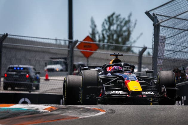 F1 - MIAMI GRAND PRIX 2026 03 VERSTAPPEN Max (nld), Red Bull Racing Ford RB22, action during the Formula 1 Miami Grand Prix 2026, 4th round of the 2026 Formula One World Championship, WM, Weltmeisterschaft from May 1 to 3, 2026 on the Miami International Autodrome, in Miami Gardens, USA - Miami GardensUnited States  Copyright: xANTONINxVINCENTx