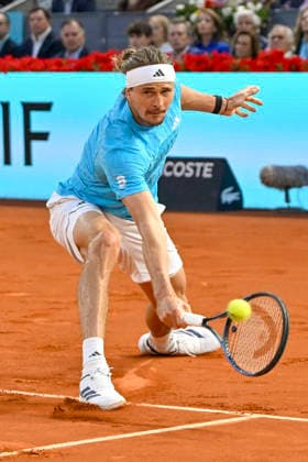 May 1, 2026, Madrid, Madrid, Spain: ALEXANDER ZVEREV of germany - ADIDAS (2-6) - (5-7) during the Mutua Madrid Open 2026, ATP, Tennis Herren Masters 1000 and WTA, Tennis Damen 1000 tennis tournament, celebrated at Caja Magica on 01 may, 2026 in Madrid, Spain. Mutua Madrid Open 2026 - Day 12 (05.01.26) - ZUMAc312 20260501_zsp_c312_334 Copyright: xOscarxManuelxSanchezx