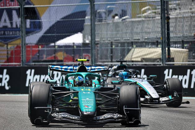 (14) Fernando Alonso (ESP) - Aston Martin Aramco F1 Team - Aston Martin AMR26 - Honda during the Formula 1 Crypto.com Miami Grand Prix 2026 at Miami International Autodrome in Miami Gardens, United States. Round 6 of the 2026 FIA Formula One World Championship, WM, Weltmeisterschaft held May 1-3, 2026. The Miami International Autodrome, located in the grounds of the Hard Rock Stadium, hosts the sixth round featuring the Sprint format. This event weekend features the F1 Sprint format, with a Sprint Shootout and Sprint Race in addition to the standard qualifying session and Grand Prix.  Copyright: xAlessioxDexMarcox xAvens-images.com AvensImages IPAxSportx xipa-agency.netx xx IPA_74364136 IPA_Agency_IPA74364136