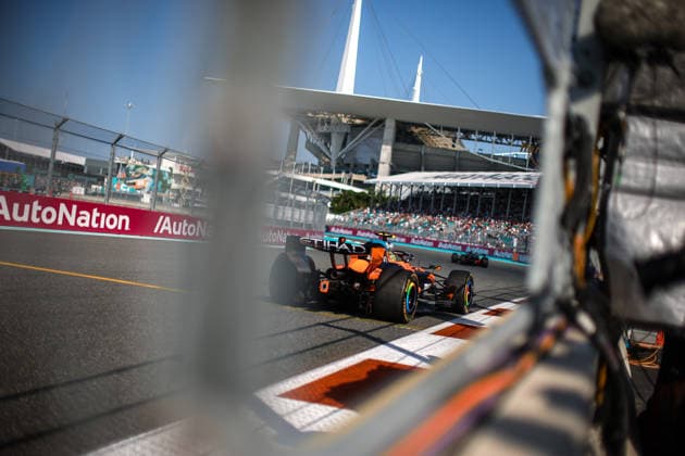 F1 - MIAMI GRAND PRIX 2026 01 NORRIS Lando (gbr), McLaren F1 Team MCL40, action during the Formula 1 Miami Grand Prix 2026, 4th round of the 2026 Formula One World Championship, WM, Weltmeisterschaft from May 1 to 3, 2026 on the Miami International Autodrome, in Miami Gardens, USA - Miami GardensUnited States  Copyright: xDPPIx