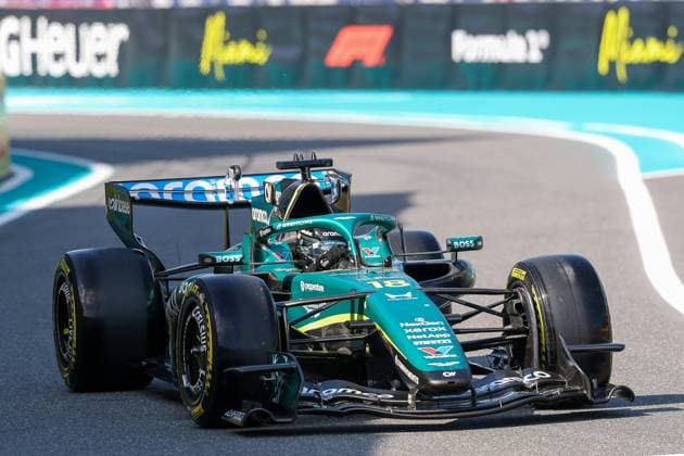 Lance Stroll Aston Martin Aramco 18 , Grand Prix of Miami, Motorsport, Men, Formula 1, Sprint Qualifying, 01 05 2026 Miami Florida USA Copyright: xkolbert-press ChristianxKolbertx