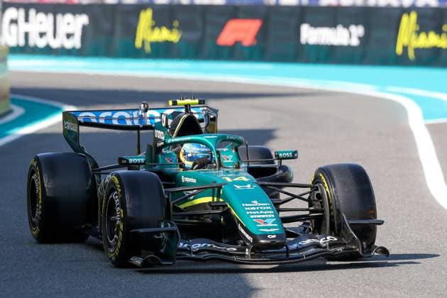 Fernando Alonso Aston Martin Aramco 14 , Grand Prix of Miami, Motorsport, Men, Formula 1, Sprint Qualifying, 01 05 2026 Miami Florida USA Copyright: xkolbert-press ChristianxKolbertx