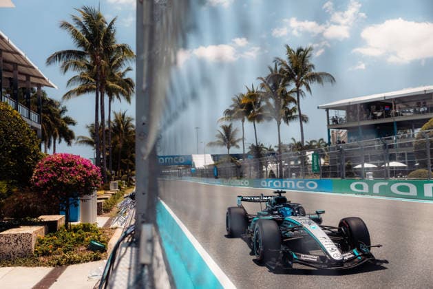 Formula 1Miami Grand Prix 2026 George Russell (Mercedes AMG Petronas Formula One Team, 63) on Sprint Quali day at the Miami GP 2026 01 05 2026
