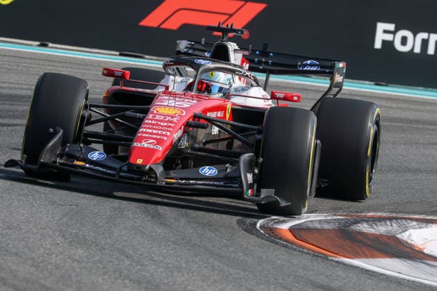 RECORD DATE NOT STATED 1st May 2026; Miami International Autodrome, Miami, Florida, United States of America; 2026 FIA Formula 1 Miami Grand Prix; Sprint Qualifying; Charles Leclerc (16) of Monaco and Scuderia Ferrari HP speeds through turn 11 DavidxBuono