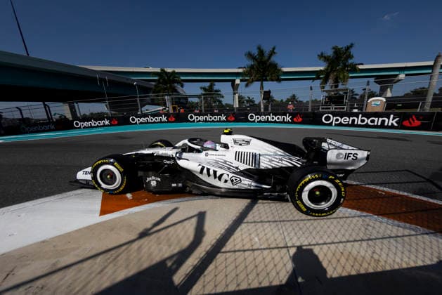Formula 1 Crypto.com Miami Grand Prix 2026 Joseph Pinchin OVERTAKE MAXPPP - Miami 01 05 2026 77 BOTTAS Valtteri (fin), Cadillac Formula 1 Team, action at the Formula 1 Crypto.com Miami Grand Prix 2026, the 4th round of the 2026 FIA Formula 1 World Championship, WM, Weltmeisterschaft at the Miami International Autodrome in Miami Gardens, United States, from 30 April to 3 May 2026 Miami Miami International Autodrome in Miami Gardens United States  Copyright: xOVERTAKE MAXPPPxJosephxPinchinx OVT202605028160 OVT202605028160