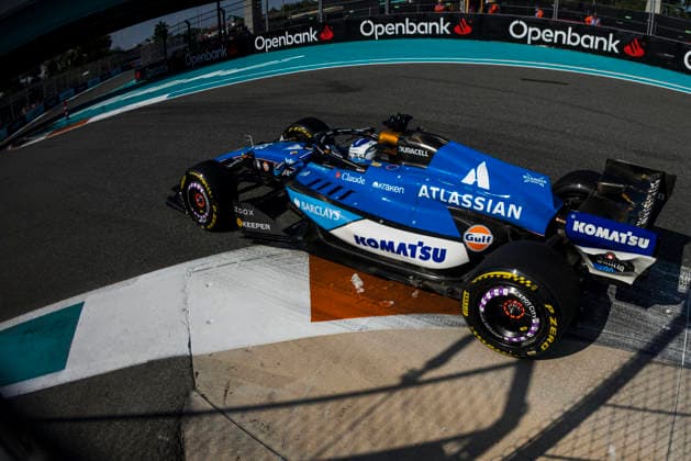 Formula 1 Crypto.com Miami Grand Prix 2026 Joseph Pinchin OVERTAKE MAXPPP - Miami 01 05 2026 23 ALBON Alexander (tha), Atlassian Williams F1 Team, action at the Formula 1 Crypto.com Miami Grand Prix 2026, the 4th round of the 2026 FIA Formula 1 World Championship, WM, Weltmeisterschaft at the Miami International Autodrome in Miami Gardens, United States, from 30 April to 3 May 2026 Miami Miami International Autodrome in Miami Gardens United States  Copyright: xOVERTAKE MAXPPPxJosephxPinchinx OVT202605028168 OVT202605028168