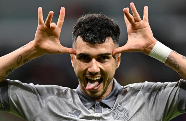 Al Sadd SC and Al-Shamal SC - Amir Cup quarter-final Rafa Mujica of Al Sadd SC, celebrate after scoring during the Amir Cup quarter-final match between Al Sadd SC and Al-Shamal SC at Ahmad bin Ali Stadium in Rayyan, Qatar, on May 1, 2026. DOHA Qatar Copyright: xNOUSHADx