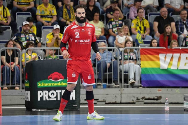Ruben Marchan MT Melsungen, 2 GER, Rhein Neckar Loewen MT Melsungen, DAIKIN Handball 1 Bundesliga, Matchday 30, Season 2025 2026, 01 05 2026 GER, Rhein Neckar Loewen vs MT Melsungen, DAIKIN Handball 1 Bundesliga, Matchday 30, Season 2025 2026, 01 05 2026 Mannheim Copyright: xEibner-Pressefoto JoergxHirschx EP_JHH