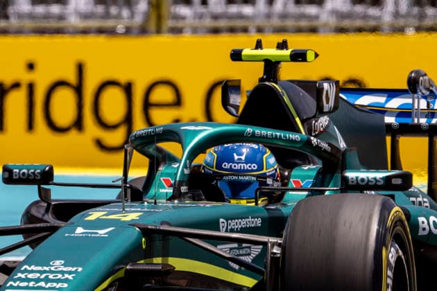 Miami International Autodrome, Miami, Florida, USA - May 1, 2026: Fernando Alonso of Spain in the Aston Martin Aramco Formula 1 Team AMR26 at the 2026 Miami F1 Grand Prix (Practice 1) held at Hard Rock Stadium in Miami, United States. ((6257) RIchard Callis SPP)  Copyright: x(6257)xRIchardxCallisx xSPPx spp-en-6RiCa-SPP26_richiecallis_0105-2780-2