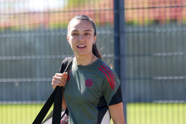 Natalia Padilla Bidas FC Bayern Muenchen, 23 , Portrait, Portaet, GER, Official final training FC Bayern Muenchen, Football, UEFA Womens Champions League, semi-final, second leg, 2025 2026 season, 02 05 2026, GER, Official final training FC Bayern Muenchen, Football, UEFA Womens Champions League, semi-final, second leg, 2025 2026 season, 02 05 2026 Muenchen Copyright: xEibner-Pressefoto JennixMaulx EP_JML