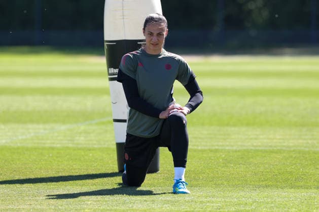 Maria Luisa Grohs FC Bayern Muenchen, 01 , Freisteller, GER, Official final training FC Bayern Muenchen, Football, UEFA Womens Champions League, semi-final, second leg, 2025 2026 season, 02 05 2026, GER, Official final training FC Bayern Muenchen, Football, UEFA Womens Champions League, semi-final, second leg, 2025 2026 season, 02 05 2026 Muenchen Copyright: xEibner-Pressefoto JennixMaulx EP_JML
