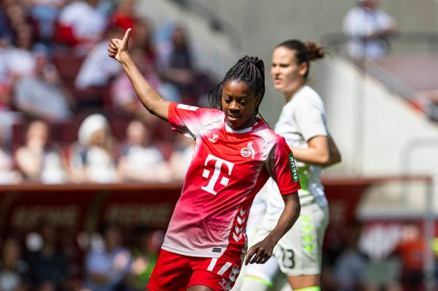 Google Pixel Women Bundesliga 1 FC Köln SV Werder Bremen 02 05 2026 Lydia Andrade 1 FC Köln, 17 on matchday 24 of the Google Pixel Women Bundesliga in the match between 1 FC Köln and SV Werder Bremen on 02 05 2026 at RheinEnergie Stadion in Cologne, Germany Copyright: xBEAUTIFULxSPORTS Meuselx