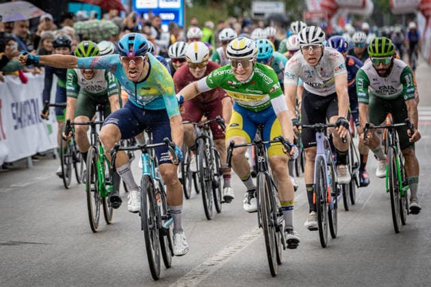 61st Presidential Cycling Tour of Turkiye ANTALYA, TURKIYE - MAY 2: Italian cyclists Davide Ballerini from XDS Astana team wins the seventh stage of the Presidential Cycling Tour of Turkiye 2026 (TUR 2026) on the Antalya-Antalya route in Antalya, Turkiye, on May 2, 2026. The race, held for the 61st time, is included in the Union Cycliste Internationale (UCI) Europe Tour calendar and is Turkiye’s only event in the ProSeries category. Ahmet Serdar Eser Anadolu Ankara Turkey. Editorial use only. Please get in touch for any other usage.  Copyright: x2026xAnadoluxAhmetxSerdarxEserx
