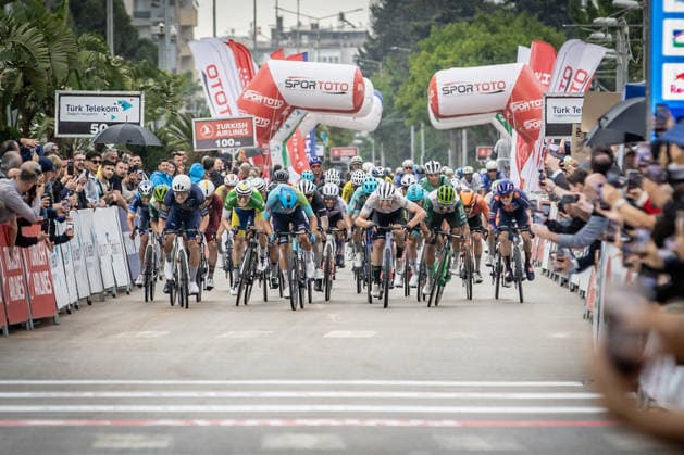61st Presidential Cycling Tour of Turkiye ANTALYA, TURKIYE - MAY 2: Italian cyclists Davide Ballerini from XDS Astana team wins the seventh stage of the Presidential Cycling Tour of Turkiye 2026 (TUR 2026) on the Antalya-Antalya route in Antalya, Turkiye, on May 2, 2026. The race, held for the 61st time, is included in the Union Cycliste Internationale (UCI) Europe Tour calendar and is Turkiye’s only event in the ProSeries category. Ahmet Serdar Eser Anadolu Ankara Turkey. Editorial use only. Please get in touch for any other usage.  Copyright: x2026xAnadoluxAhmetxSerdarxEserx