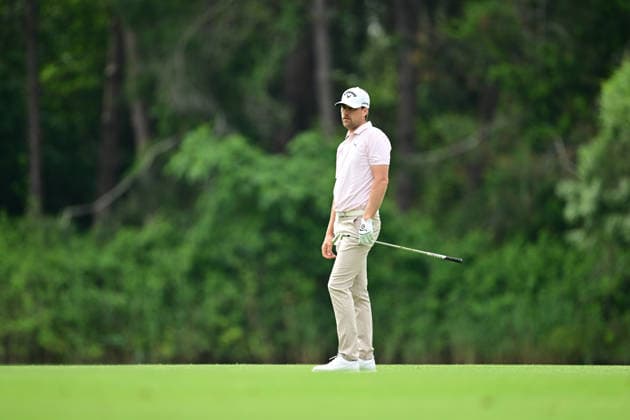 Turkish Airlines Open 2026 in Antalya ANTALYA, TURKIYE - MAY 02: Mikael Lindberg of Sweden competes during the third round of the Turkish Airlines Open 2026 Golf Tournament, part of the DP World Tour Asian Series, held at the Regnum National Golf Club in the Belek Tourism Center of Serik district in Antalya, Turkiye, on May 02, 2026. Orhan Cicek Anadolu Antalya Turkey. Editorial use only. Please get in touch for any other usage.  Copyright: x2026xAnadoluxOrhanxCicekx
