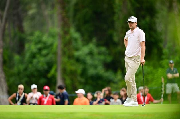 Turkish Airlines Open 2026 in Antalya ANTALYA, TURKIYE - MAY 02: Mikael Lindberg of Sweden competes during the third round of the Turkish Airlines Open 2026 Golf Tournament, part of the DP World Tour Asian Series, held at the Regnum National Golf Club in the Belek Tourism Center of Serik district in Antalya, Turkiye, on May 02, 2026. Orhan Cicek Anadolu Antalya Turkey. Editorial use only. Please get in touch for any other usage.  Copyright: x2026xAnadoluxOrhanxCicekx