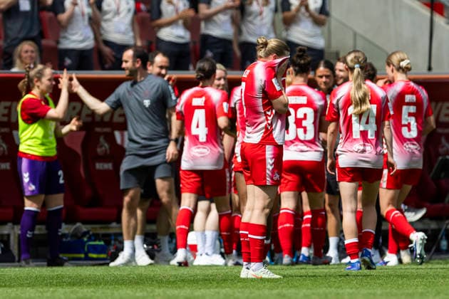 Google Pixel Womens Bundesliga 1 FC Köln SV Werder Bremen 02 05 2026 Anna Lena Stolze 1 FC Köln, 7 after her goal for 2 0 on matchday 24 of the Google Pixel Womens Bundesliga in the match between 1 FC Köln and SV Werder Bremen on 02 05 2026 at RheinEnergie Stadion in Cologne, Germany Copyright: xBEAUTIFULxSPORTS Meuselx