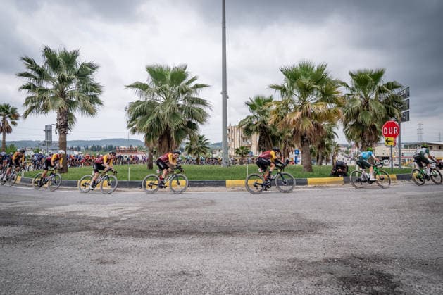 61st Presidential Cycling Tour of Turkiye ANTALYA, TURKIYE - MAY 2: Cyclists compete during the seventh stage of the Presidential Cycling Tour of Turkiye 2026 (TUR 2026) on the Antalya-Antalya route in Antalya, Turkiye, on May 2, 2026. The race, held for the 61st time, is included in the Union Cycliste Internationale (UCI) Europe Tour calendar and is Turkiye’s only event in the ProSeries category. Ahmet Serdar Eser Anadolu Antalya Turkey. Editorial use only. Please get in touch for any other usage.  Copyright: x2026xAnadoluxAhmetxSerdarxEserx
