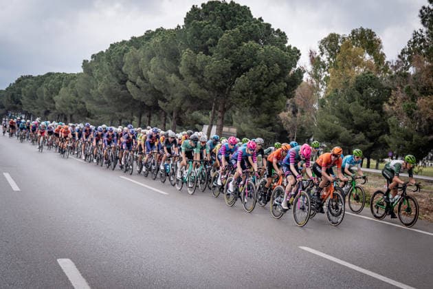 61st Presidential Cycling Tour of Turkiye ANTALYA, TURKIYE - MAY 2: Cyclists compete during the seventh stage of the Presidential Cycling Tour of Turkiye 2026 (TUR 2026) on the Antalya-Antalya route in Antalya, Turkiye, on May 2, 2026. The race, held for the 61st time, is included in the Union Cycliste Internationale (UCI) Europe Tour calendar and is Turkiye’s only event in the ProSeries category. Ahmet Serdar Eser Anadolu Antalya Turkey. Editorial use only. Please get in touch for any other usage.  Copyright: x2026xAnadoluxAhmetxSerdarxEserx