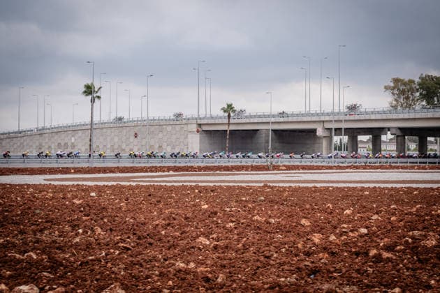 61st Presidential Cycling Tour of Turkiye ANTALYA, TURKIYE - MAY 2: Cyclists compete during the seventh stage of the Presidential Cycling Tour of Turkiye 2026 (TUR 2026) on the Antalya-Antalya route in Antalya, Turkiye, on May 2, 2026. The race, held for the 61st time, is included in the Union Cycliste Internationale (UCI) Europe Tour calendar and is Turkiye’s only event in the ProSeries category. Ahmet Serdar Eser Anadolu Antalya Turkey. Editorial use only. Please get in touch for any other usage.  Copyright: x2026xAnadoluxAhmetxSerdarxEserx