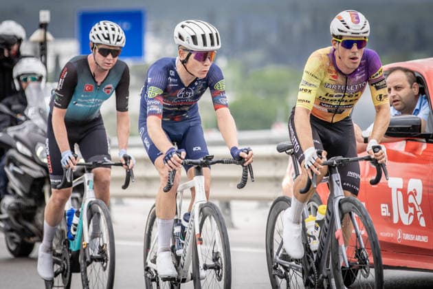 61st Presidential Cycling Tour of Turkiye ANTALYA, TURKIYE - MAY 2: Cyclists compete during the seventh stage of the Presidential Cycling Tour of Turkiye 2026 (TUR 2026) on the Antalya-Antalya route in Antalya, Turkiye, on May 2, 2026. The race, held for the 61st time, is included in the Union Cycliste Internationale (UCI) Europe Tour calendar and is Turkiye’s only event in the ProSeries category. Ahmet Serdar Eser Anadolu Antalya Turkey. Editorial use only. Please get in touch for any other usage.  Copyright: x2026xAnadoluxAhmetxSerdarxEserx