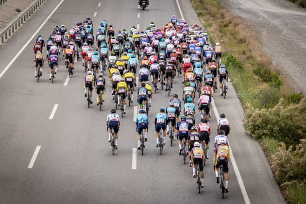 61st Presidential Cycling Tour of Turkiye ANTALYA, TURKIYE - MAY 2: Cyclists compete during the seventh stage of the Presidential Cycling Tour of Turkiye 2026 (TUR 2026) on the Antalya-Antalya route in Antalya, Turkiye, on May 2, 2026. The race, held for the 61st time, is included in the Union Cycliste Internationale (UCI) Europe Tour calendar and is Turkiye’s only event in the ProSeries category. Ahmet Serdar Eser Anadolu Antalya Turkey. Editorial use only. Please get in touch for any other usage.  Copyright: x2026xAnadoluxAhmetxSerdarxEserx