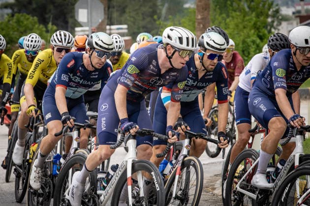61st Presidential Cycling Tour of Turkiye ANTALYA, TURKIYE - MAY 2: Cyclists compete during the seventh stage of the Presidential Cycling Tour of Turkiye 2026 (TUR 2026) on the Antalya-Antalya route in Antalya, Turkiye, on May 2, 2026. The race, held for the 61st time, is included in the Union Cycliste Internationale (UCI) Europe Tour calendar and is Turkiye’s only event in the ProSeries category. Ahmet Serdar Eser Anadolu Antalya Turkey. Editorial use only. Please get in touch for any other usage.  Copyright: x2026xAnadoluxAhmetxSerdarxEserx