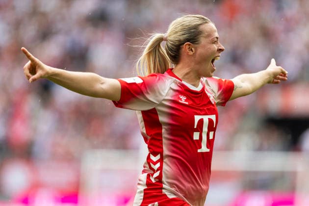 Google Pixel Womens Bundesliga 1 FC Köln SV Werder Bremen 02 05 2026 Sandra Maria Jessen 1 FC Köln, 6 cheers after her goal for 3 0 on matchday 24 of the Google Pixel Womens Bundesliga during the match between 1 FC Köln and SV Werder Bremen on 02 05 2026 at RheinEnergie Stadion in Cologne, Germany Copyright: xBEAUTIFULxSPORTS Meuselx