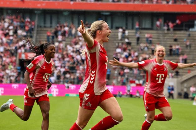 Germany Google Pixel Womens Bundesliga 2025 2026 24 Matchday, 1 FC Köln vs SV Werder Bremen, Saturday, 02 05 2026 Rhein Energie Stadion, Nordrhein Westfalen Stadion Sandra Jessen 1 FC Köln, 6 am jubeln Copyright: xx