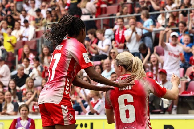 Germany Google Pixel Womens Bundesliga 2025 2026 24 Matchday, 1 FC Köln vs SV Werder Bremen, Saturday, 02 05 2026 Rhein Energie Stadion, Nordrhein Westfalen Stadion Sandra Jessen 1 FC Köln, 6 am jubeln Copyright: xSümeyyexAkcöltekinx