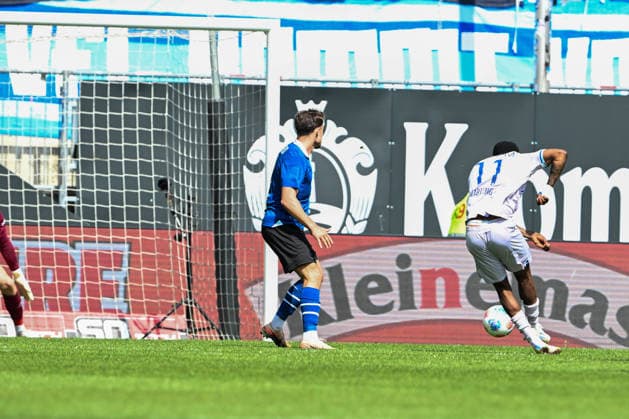 2 Bundesliga 25 26 Arminia Bielefeld VfL Bochum on 02 05 2026 at SchücoArena in Bielefeld Goal to 1 1 Goalscorer Moritz Kwarteng Bochum with the goal to 1 1 MT