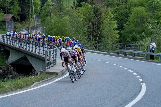 02 05 2026, Tour de Romandie 2026 - 4th stage sprint in Garstatt Riders at Garstatt municipality of Boltigen, km 122.0 on the 4th stage of the Tour de Romandie 2026 Boltigen Garstatt Bern Switzerland