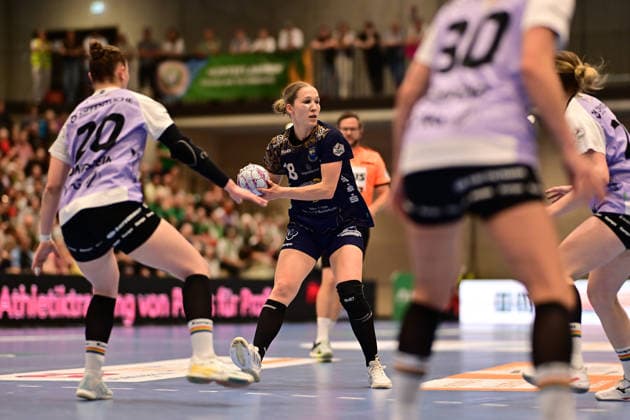 Handball I Women I Season 2025 2026 I Play Offs 5 11 I 3 Matchday I Buxtehuder SV VfL Oldenburg I 02 05 2026 Center Johanna Andresen 18, Buxtehuder Sportverein Buxtehude Halle Nord Niedersachsen Germany Copyright: xLobeca FelixxSchlikisx