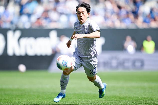 2 Bundesliga 25 26 Arminia Bielefeld VfL Bochum on 02 05 2026 at the SchücoArena in Bielefeld Koji Miyoshi Bochum on the ball MT