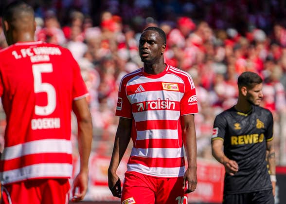 Germany Bundesliga 2025 2026, 32 Matchday 1 FC Union Berlin vs 1 FC Köln An der Alten Försterei Berlin Portrait photo, portrait, single shot, portrait Ilyas Ansah 1 FC Union Berlin, 10 Berlin Copyright: xAymanxAlahmedx