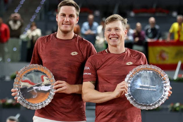 Sport Bilder des Tages TENNIS : Madrid 2026 - ATP, Tennis Herren - Finale Double Hommes - 02 05 2026 Tennis - Madrid 2026 - ATP - WTA, Tennis Damen - 02 05 2026 -3 Henry Patten Harri Heliovaara MadridSpain  Copyright: xCCx
