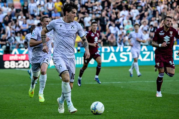 CALCIO - Serie A - Udinese Calcio vs Torino FC Udinese s Nicolo Zaniolo portrait in action during Udinese Calcio vs Torino FC, Italian soccer Serie A match in Udine, Italy, May 02 2026 Udine Italy  Copyright: xIPAxSport ABACAx