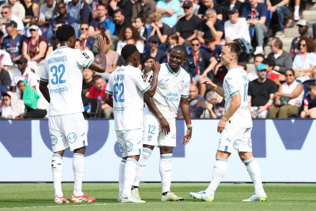 FOOTBALL : Paris Saint Germain Vs FC Lorient - Ligue 1 - 02 05 2026 Joie sur le but de Pablo Pagis (FC Lorient) ParisFrance  Copyright: xMichaelxBaucherx